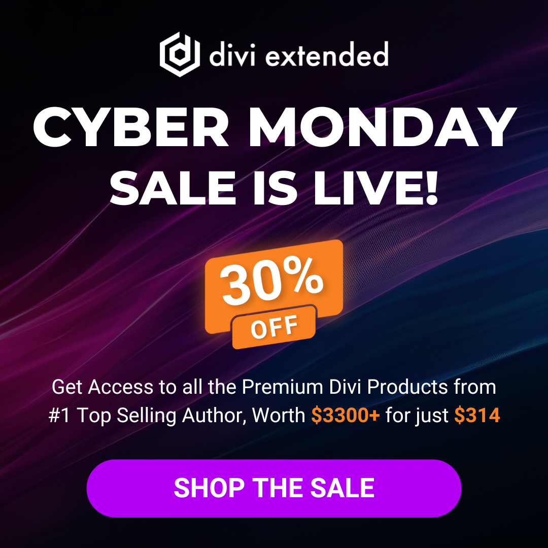 Divi Extended Black Friday Sale