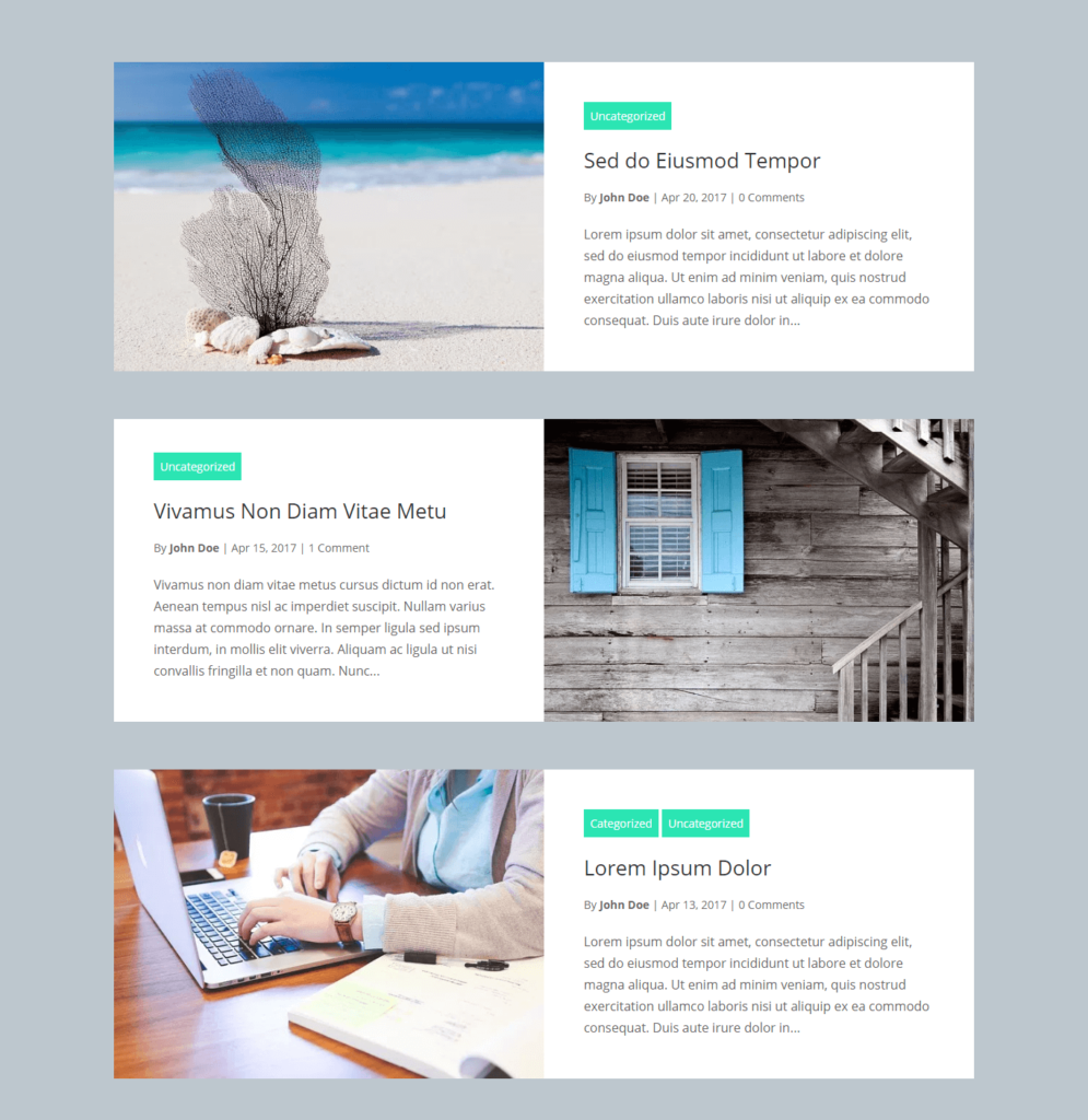 Divi Blog Layouts Grid Extended