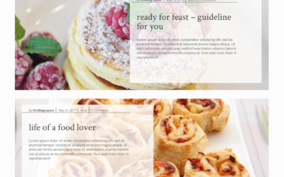 Divi Category Layout for Food Blog
